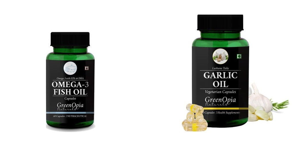 Fish Oil Garlic Wellness Daily Vitality |60 CAPSULES