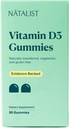 NATALISTのビタミンD3 1000 IU (25mcg)のガミーの高い効力の免疫の健康サポート補足の毎日の健康な骨、歯及び女性及び人のための筋肉方式-ベジタリアン、グルテンフリー- 90のガミー