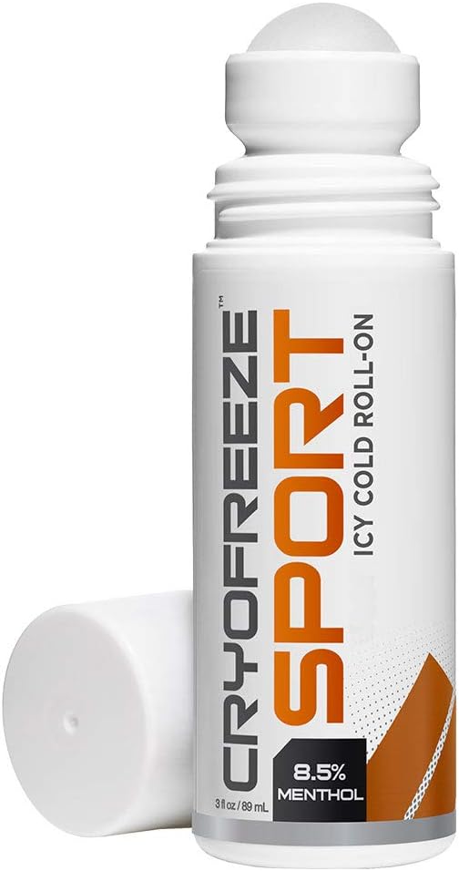 OMAX CryoFreeze Menthol Roll On, 関節炎, バック, マッスル & アメリカ製ジョイント (3 fl oz)