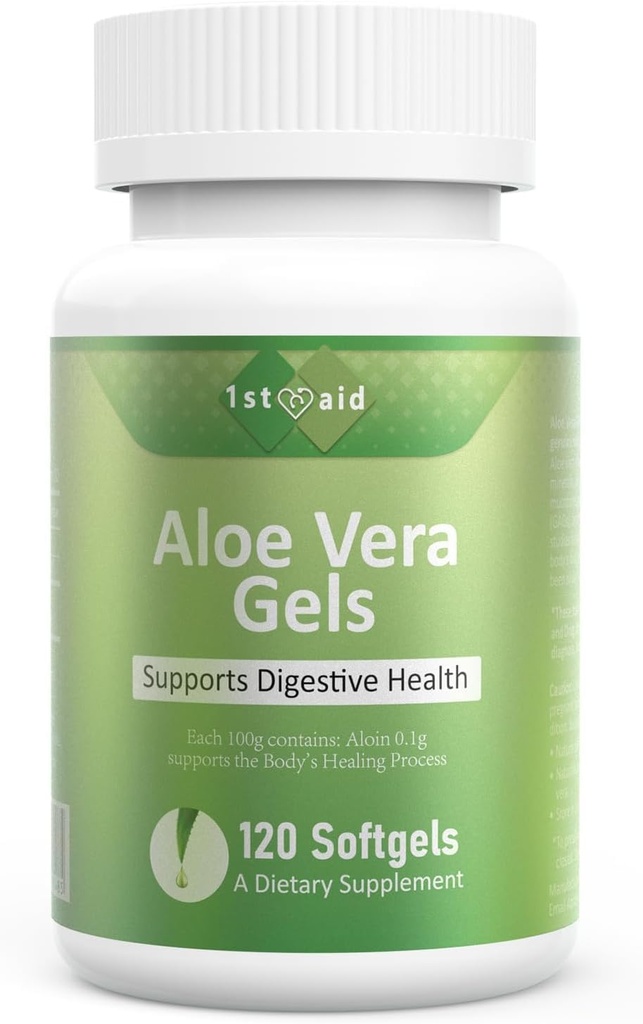 Aloe-Vera ゲル・Softgel の小さい補足の栄養カプセル - 120Count の腸の健康サポート消化管の酸の緩衝自然な補足