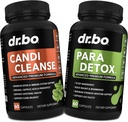 Candi のクレンジング & 腸の Detox サポート補足の丸薬 - 腸の Flora の腸サポートが付いている余分強さの Probiotic の洗剤-自然な口頭草のオレガノ、カプリル酸、Wormwood 及び黒いクルミ