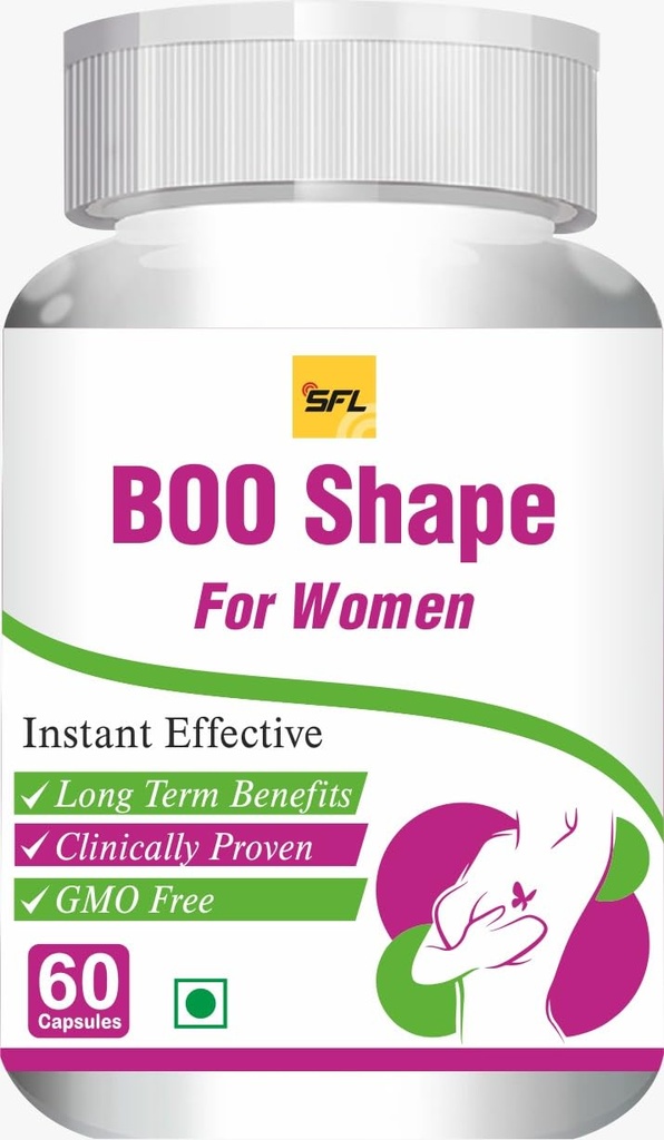 BOO Shape for Women, Instant Effective, Clinically Proven, GMO Free, 60 Capsules