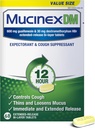 Mucinex DM 12Hrの胸の混雑及び大人のための咳の薬、過剰なムカスの救助のための風邪および咳の薬、600のmg Guaifenesin及び30のmg Dextromethorphan HBr、68のBi層のタブレット