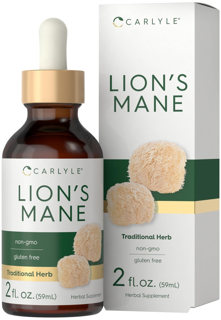 キャラリア ライオンズ マネ キノコ サプリメント | 2 Fl Oz | 液体抽出物 | ベジタリアン | GMO・グルテンフリー