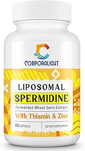 男性と女性のための30mgのSpermidineの補足、高い吸収、Spermidine 3HCL - 細胞の更新、長寿及び認知のために、発酵させた小麦のゲルムのエキス、純粋及び自然、180のSoftgels