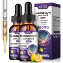 マグネシウムのGlycinateの補足、マグネシウムのGlycinate 500mgのビタミンB6、Ashwagandha、L -テアニン、Chamomile -サポート圧力救助、骨、筋肉、気分のビーガン(2のパック)