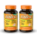 シトラスBioflavonoidとアメリカの健康Ester-C 500 mg - 120カプセル(パッケージ2) - 24時間免疫サポート - 非GMO、グルテンフリー - 120 Totalサービング