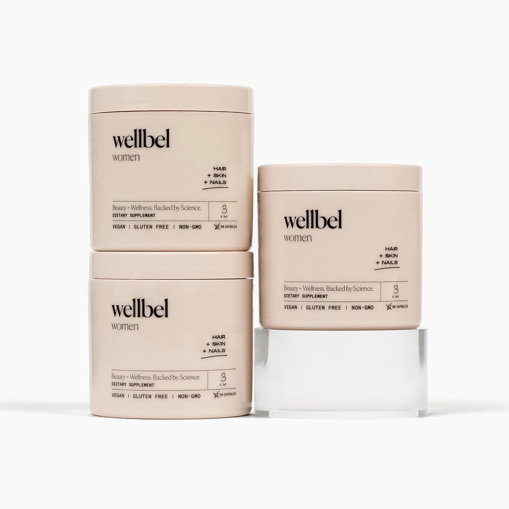 ウェルベル女性は髪、肌、爪、ビーガン、グルテンフリー、非GMO 90カウント(3パック)のためのサプリメントをきれいにします