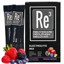 Re3 - Rehydrate - Replenish - 電解質の粉のパケットを回復して下さい。 砂糖、7 Cal、1.4カラブなし。 ビタミンとミネラルのベストミックス(ミックスベリー)