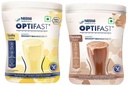 Nestle Optifast Weight Management Shake | Vanilla and chocolate Flavour | Scientifically Designed Weight Loss Diet | Meal Replacement Shake for Weight Loss | 400g Jar(Pack of 2)