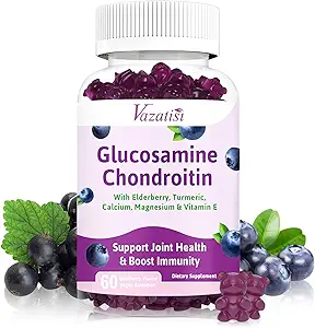Glucosamineのコンドロイチンのグミ - MSM、Turmeric及びボスウェリア、サポート軟骨、接合箇所の構造及びティッシュ、人および女性のための共同サポート補足- 60 Ctsのグルコサミンのグミ