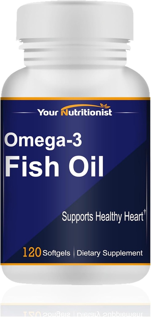 Omega-3魚油1000mg、心の健康、120のsoftgels