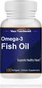 Omega-3魚油1000mg、心の健康、120のsoftgels