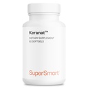 Supersmart - Keranat(Biotinと高度な式) - ボリューム&成長のための髪のサプリメント - 脱毛ビタミン 非GMO&グルテンフリー - 60Softgels