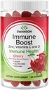 Swanson Immuneは、アセロラ、亜鉛、ビタミンC&Dでグミーをブースト - 健康な免疫システムを促進するすべての自然なサプリメント - 健康な体をサポートするのに役立ちます - (チェリー、60グミ)