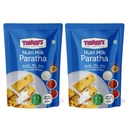 Tiwari’s Nutri Milk Paratha/Poori Ready-To-Use Atta Mix | 100% Vegetarian Instant Healthy High Protein & Fiber Flatbread Mix With No Preservatives, No Onion & Garlic | 300gm, Pack of 2