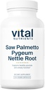 Vital NutrientsはPygeum & Nettle Rootでパルメットを見た - ビーガンは男性のためにパルメットを見たヘルシーな前立腺機能をサポートしています* - グルテン、酪農場、大豆無料 - 120カプセル