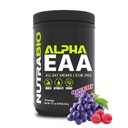 NutraBio アルファ EAA - 筋肉成長と水分補給のためのオールデイ アミノ 酸 - ノトropics とアダプトゲンの必須アミノ酸 - フルスペクトラム EAA BCAA パウダー - 30 サービング - グレープベリー クラッシュ