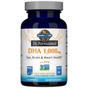 生命の庭 Dr. フォーミュラ DHA 1,000mg 魚油 - レモン、トリグリセリド フォームの 1 日 1000mg DHA + DPA、単源オメガ 3 究極の目のためのサプリメント, 脳 & 心の健康, 30 Softgels