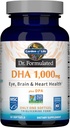 生命の庭 Dr. フォーミュラ DHA 1,000mg 魚油 - レモン、トリグリセリド フォームの 1 日 1000mg DHA + DPA、単源オメガ 3 究極の目のためのサプリメント, 脳 & 心の健康, 30 Softgels