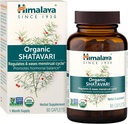 Himalaya Organic Shatavari - 女性と月経クレムリリーフのためのホルモンバランスを促進 - USDA Organic、ビーガン、グルテンフリー、1300 mg、60カプレット