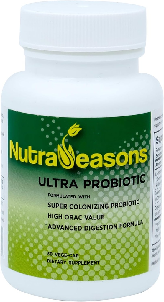 超プロバイオティックコンプレックス(Bacillus coagulans)、消化多酵素、プレバイオティックベリー(Prebiotic Berries)|有機、非GMO | 30ベジキャップ