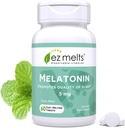 EZの溶解の分解性Melatonin、5のmgの砂糖なし、2か月の供給、涼しいミント風味を付けられる- 1のパック