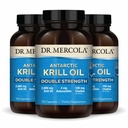 Mercola Antarctic Krill Oil Double Strength - 2,000 mg - Omega-3 サプリメント with EPA&DHA - 脳、心臓、関節、免疫の健康をサポート - GMOフリー&グルテンフリー - 270カプセル(90の摂食)