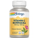SOLARAYビタミンC&Echinacea Root | 健康な免疫システムサポート w / 500 mg VIT C & 300 mg Echinacea カプセルあたり | GMO&Vegewel | 120 野菜