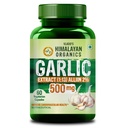 Vlado’s Himalayan Organics Garlic 500Mg Supplement - 60 Veg Capsules | Extract (1:13) Allium Sativum - 2 % For Heart Health, Digestion & Cholesterol Support | Boost Immunity, Supports Blood Pressure & Cardiovascular Wellness | Natural Antioxidant