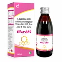 Elaryk'sElica-ARG Syrup | L-Arginine 2000 mg per 10 ml with Vitamin B6, B12, Folic Acid & Zinc | Raspberry Flavour | Health Supplement | 150 ml