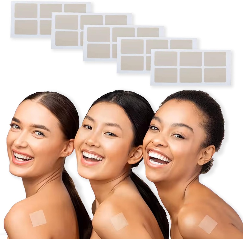 Energy Patches (30 Pack) | Plant-Based, Water-Resistant | Natural Ingredients for Focus, Mood & Energy | Vitamin B1, B7, B2, B9, B3, B12, B5, B6 | Daily Wellness for Men & Women