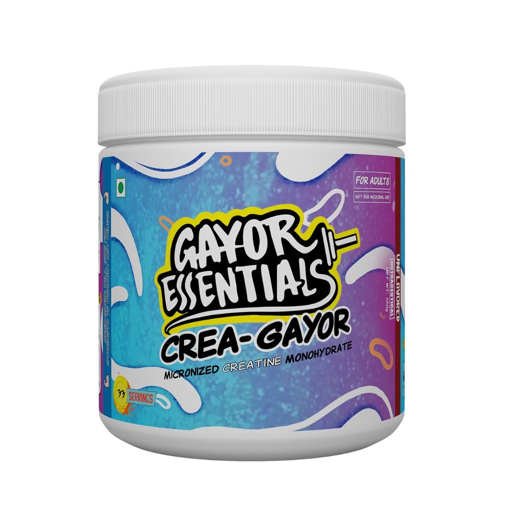 Crea-Gayor Micronized Creatine Monohydrate (Unflavoured,100g)