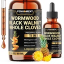 11in1 2100mgの黒のクルミのWormwoodのクローブのチンチャー、Oregano及び7多く-Wormwoodの液体の低下-Pineappleの味- 2つのFL OZ - 60日の供給