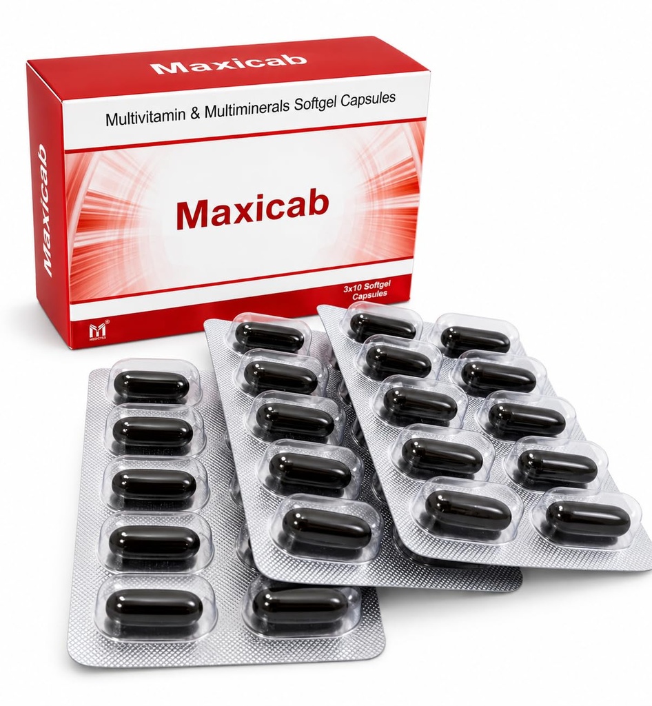Maxicab Multivitamin Capsules, Daily Health Supplement