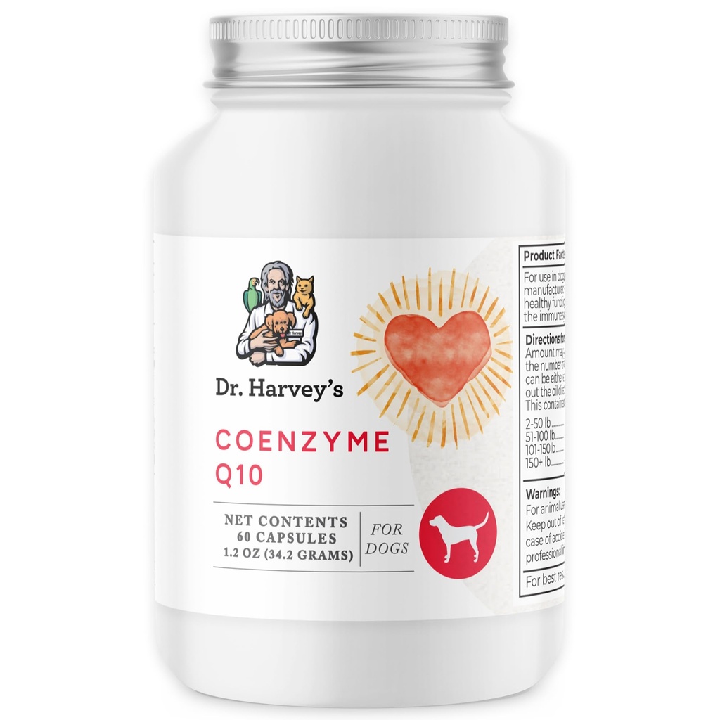 Dr. Harvey の Coenzyme Q10 - 犬、60 のカプセルのための中心及び心血管サポート補足