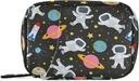 スペース旅行ギャラクシーAstronautsの丸薬箱7日の丸薬の箱はジッパーが付いている旅行丸薬のオルガナイザー袋を携帯用ウィークリー ケース ビタミンの補足のホールダーのための小型サイズを配管します