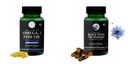 Fish-oil-double-strength, Black-seed-oil-capsules Combo | Convenient Nutrition & Wellness Routine | Multi-Product Pack