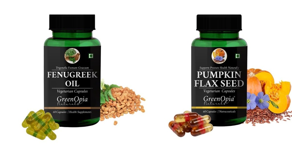 Fenugreek Oil Pumpkin Wellness Daily Vitality |60 CAPSULES