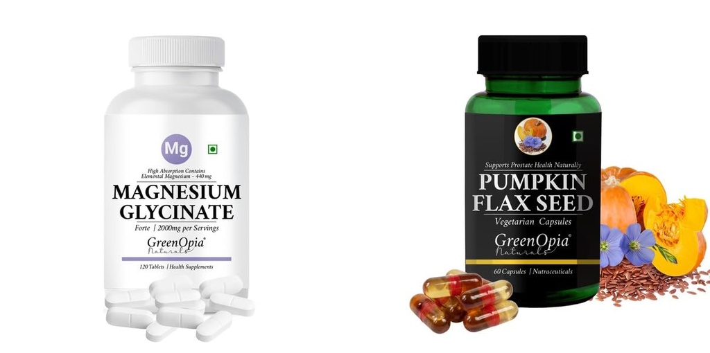 Magnesium Glycinate Forte Tablets Pumpkin Oil Wellness Daily Vitality |60 CAPSULES