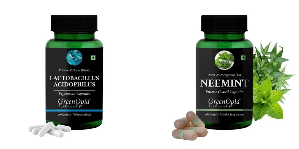 Lactobacillus Neemint Oil Wellness Daily Vitality |60 CAPSULES