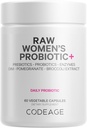 Codeage の未加工女性の Probiotic+ の補足 - 34 の Probiotic の緊張、100 の鋼片 CFUs の消化酵素、Prebiotic のブレンド、DIM の草のエキス、Phytonutrients - Non-GMO - 30 のカプセル