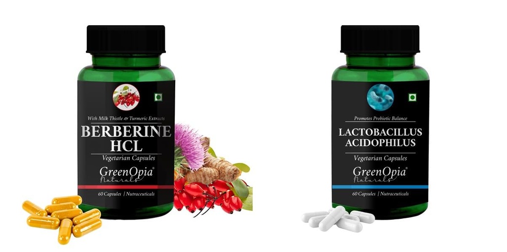 Berberine HCl Lactobacillus Wellness Daily Vitality |60 CAPSULES