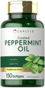 カーライルペパーミントオイルカプセル | 150 Softgels | ハーブサプリメント | 非GMO、グルテンフリー