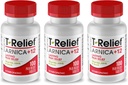 T-Relief Arnica +12 自然 Relieving アクティブ のための 背中の痛み 関節の痛み 筋肉の痛み & 緊張, 全 体 速い 行動 救済 のための 女性 & 男性 - 100 錠 (3 パック)