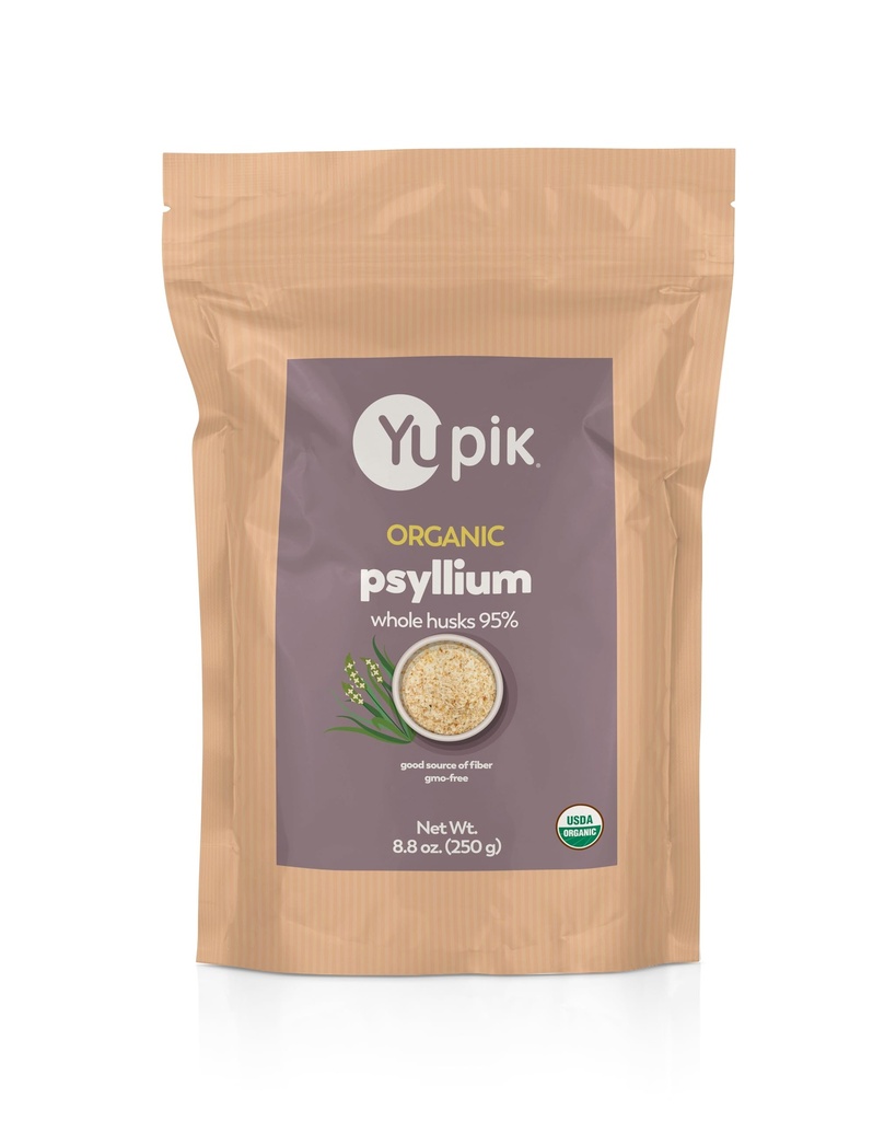 Yupikの有機性全殻のPsyllium 8.8 Oz、95%純度、Soluble繊維、USDAは、非GMO、Kosher、Glutenなし、砂糖なし及び脂肪なし、Unflavored、植物基盤、オートミール及びCerealのための理想証明しました