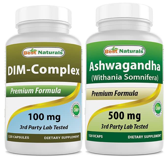 ベストナチュラルDIMサプリメント100mg&アシュワガンダエキス500Mg