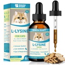 猫のためのL-Lysine、Lysineの低下の免疫サポート補足、Sneezing、風邪、アレルギー救助、ルニーの鼻、フェラインの呼吸器、Colostrumの猫のための自然な抗生物質、タウリン(ロースト チキンの味/2floz)