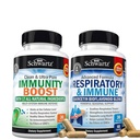 BioSchwartz 呼吸器 & 免疫 Lung サポート サプリメントと Quercetin (1ヶ月の供給) プラス 17 に 1 免疫サポート サプリメント 酸化防止剤 (1ヶ月の供給)