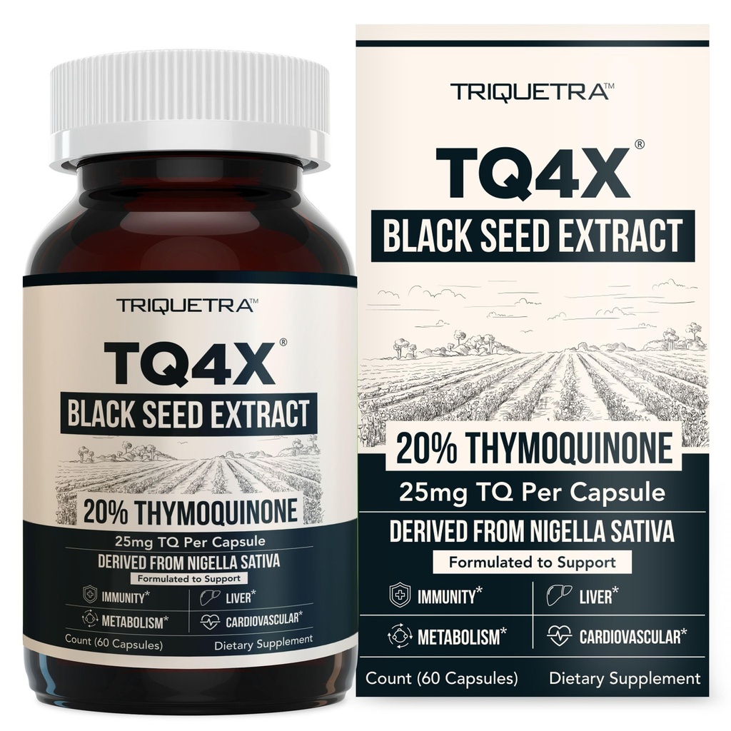 20% Thymoquinoneの黒い種のオイルのエキスのカプセル- TQ-Advanced 4X®:有効なThymoquinoneの集中利用できる- 60:1 Nigella Sativa、未加工形態、ビーガン、ガラス ビン(60のカプセル)からのコンセントレート